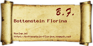 Bottenstein Florina névjegykártya