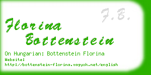 florina bottenstein business card